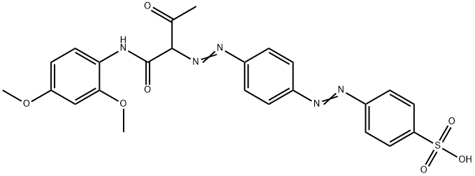 4-[[4-[[1-[[(2,4-dimethoxyphenyl)amino]carbonyl]-2-oxopropyl]azo]phenyl]azo]benzenesulphonic acid