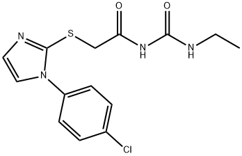 1-[[[1-(p-Chlorophenyl)-1H-imidazol-2-yl]thio]acetyl]-3-ethylurea