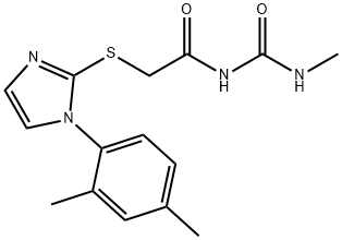 1-Methyl-3-[[[1-(2,4-xylyl)-1H-imidazol-2-yl]thio]acetyl]urea