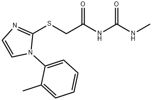 1-Methyl-3-[[[1-(o-tolyl)-1H-imidazol-2-yl]thio]acetyl]urea