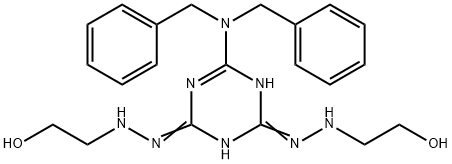 6-[Bis(phenylmethyl)amino]-1,3,5-triazine-2,4(1H,3H)-dione bis[(2-hydroxyethyl)hydrazone]