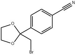 4-[2-(溴甲基)-1,3-二噁烷-2-基]苯甲腈