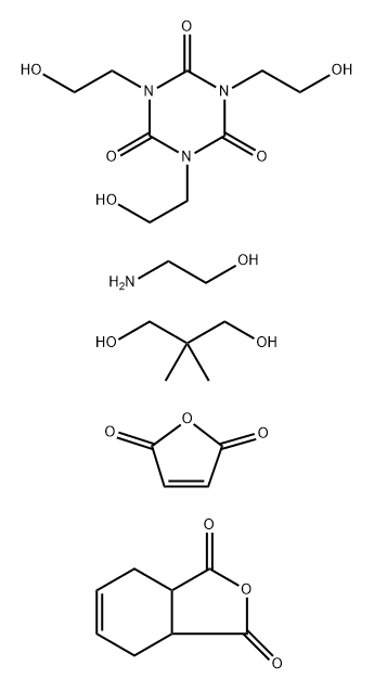 1,3,5-三(2-羟乙基)-1,3,5-三嗪-2,4,6(1H,3H,5H)三酮与2-氨基乙醇、2,2-二甲基-1,3-丙二醇、2,5-呋喃二酮和3Α,4,7,7Α-四羟基-1,3-异苯并呋喃二酮的聚合物
