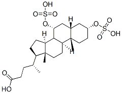 (4R)-4-[(3R,5S,7R,9S,10S,13R,14S,17R)-10,13-dimethyl-3,7-disulfooxy-2,3,4,5,6,7,8,9,11,12,14,15,16,17-tetradecahydro-1H-cyclopenta[a]phenanthren-17-yl]pentanoic acid