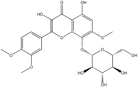 2-(3,4-Dimethoxyphenyl)-8-(β-D-glucopyranosyloxy)-3,5-dihydroxy-7-methoxy-4H-1-benzopyran-4-one