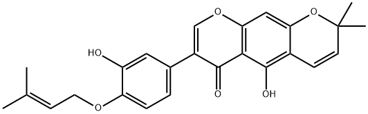 5-Hydroxy-7-[3-hydroxy-4-[(3-methyl-2-butenyl)oxy]phenyl]-2,2-dimethyl-2H,6H-benzo[1,2-b:5,4-b']dipyran-6-one