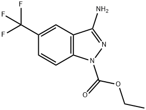 ethyl 3-amino-5-(trifluoromethyl)-1H-indazole-1-carboxylate