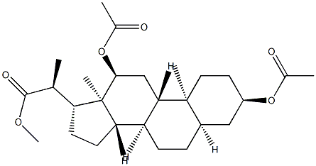 (20S)-3α,12α-Bis(acetyloxy)-5β-pregnane-20-carboxylic acid methyl ester