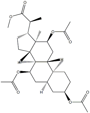 (20S)-3α,7α,12α-Tris(acetyloxy)-5β-pregnane-20-carboxylic acid methyl ester
