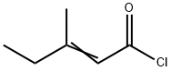 2-Pentenoyl chloride, 3-Methyl-
