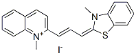 1-methyl-2-[3-(3-methyl-3H-benzothiazol-2-ylidene)prop-1-enyl]quinolinium iodide