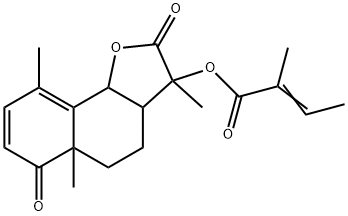 2-Methyl-2-butenoic acid 2,3,3a,4,5,5a,6,9b-octahydro-3,5a,9-trimethyl-2,6-dioxonaphtho[1,2-b]furan-3-yl ester
