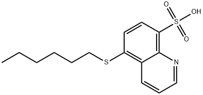 8-Quinolinesulfonic  acid,  5-(hexylthio)-