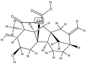 2β,3α,4aα-Trihydroxy-1β-methyl-8-methylenegibbane-1α,10β-dicarboxylic acid 1,4a-lactone