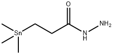 Propanoic  acid,  3-(trimethylstannyl)-,  hydrazide