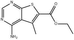 4-氨基-5-甲基噻吩并[2,3-D]嘧啶-6-羧酸乙酯