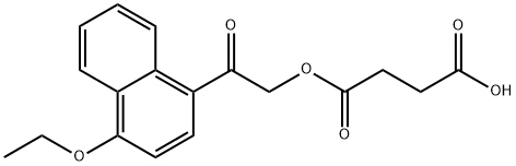 Succinic acid hydrogen 1-(4-ethoxy-1-naphtylcarbonylmethyl) ester