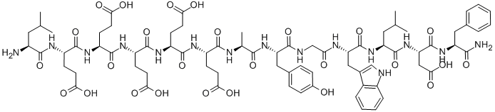 LEU-GLU-GLU-GLU-GLU-GLU-ALA-TYR-GLY-TRP-MET-ASP-PHE-NH2