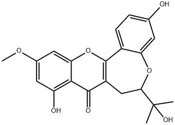 6,7-Dihydro-3,9-dihydroxy-6-(1-hydroxy-1-methylethyl)-11-methoxy-8H-[1]benzopyrano[3,2-d][1]benzoxepin-8-one