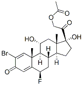 2-bromo-6beta-fluoro-11alpha,17,21-trihydroxypregna-1,4-diene-3,20-dione 21-acetate