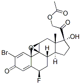 2-bromo-9beta,11beta-epoxy-6beta-fluoro-17,21-dihydroxypregna-1,4-diene-3,20-dione 21-acetate