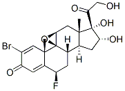 2-bromo-9beta,11beta-epoxy-6beta-fluoro-16alpha,17,21-trihydroxypregna-1,4-diene-3,20-dione