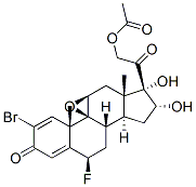 2-bromo-9beta,11beta-epoxy-6beta-fluoro-16alpha,17,21-trihydroxypregna-1,4-diene-3,20-dione 21-acetate