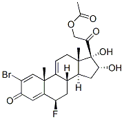 2-bromo-6beta-fluoro-16alpha,17,21-trihydroxypregna-1,4,9(11)-triene-3,20-dione 21-acetate