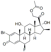 2-bromo-6beta-fluoro-11alpha,17,21-trihydroxy-16beta-methylpregna-1,4-diene-3,20-dione 21-acetate