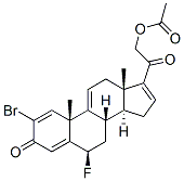 2-bromo-6beta-fluoro-21-hydroxypregna-1,4,9(11),16-tetraene-3,20-dione 21-acetate
