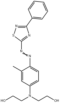 2,2'-[[3-甲基-4-[(3-苯基-1,2,4-噻二唑-5-基)偶氮]苯基]亚氨]双乙醇