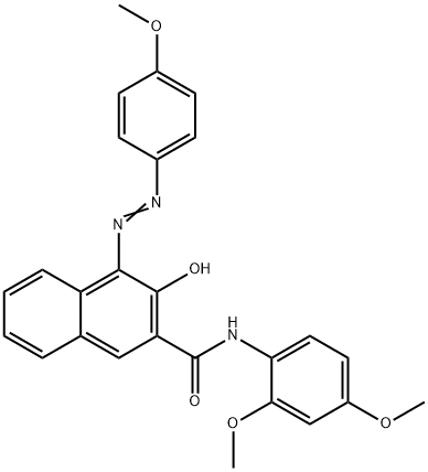 N-(2,4-dimethoxyphenyl)-3-hydroxy-4-[(4-methoxyphenyl)azo]naphthalene-2-carboxamide