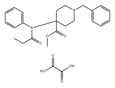 1-苄基-4-（甲氧基羰基）-4- [1（1-氧丙基）苯基氨基]哌啶草酸酯