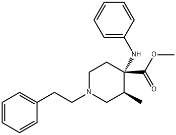 methyl cis-4-anilino-3-methyl-1-phenethylpiperidine-4-carboxylate