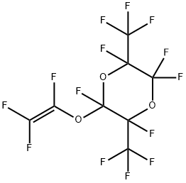 2,2,3,5,6-pentafluoro-3,6-bis(trifluoromethyl)-5-[(trifluorovinyl)oxy]-1,4-dioxane