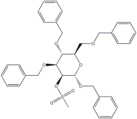 Benzyl 3-O,4-O,6-O-tribenzyl-α-D-mannopyranoside methanesulfonate