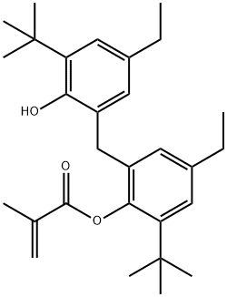 2-Methylacrylic acid 2-tert-butyl-6-[(3-tert-butyl-5-ethyl-2-hydroxyphenyl)methyl]-4-ethylphenyl ester