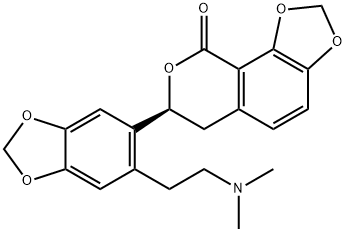 (S)-7-[6-[2-(Dimethylamino)ethyl]-1,3-benzodioxol-5-yl]-6,7-dihydro-9H-1,3-dioxolo[4,5-h][2]benzopyran-9-one