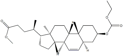 (3α,5β)-3-[(Ethoxycarbonyl)oxy]chol-6-en-24-oic Acid Methyl Ester