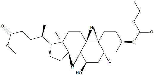 (3α,5β,7α)-3-[(Ethoxycarbonyl)oxy]-7-hydroxycholan-24-oic Acid Methyl Ester