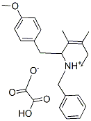 1-benzyl-1,2,5,6-tetrahydro-2-[(4-methoxyphenyl)methyl]-3,4-dimethylpyridinium hydrogen oxalate