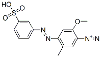 2-Methoxy-5-methyl-4-[(3-sulfophenyl)azo]benzenediazonium