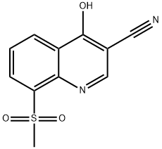 3-Quinolinecarbonitrile,  4-hydroxy-8-(methylsulfonyl)-