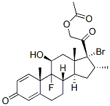 17-bromo-9-fluoro-11beta,21-dihydroxy-16alpha-methylpregna-1,4-diene-3,20-dione 21-acetate