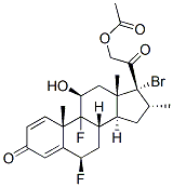 17-bromo-6beta,9-difluoro-11beta,21-dihydroxy-16alpha-methylpregna-1,4-diene-3,20-dione 21-acetate