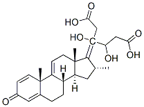 20,21-dihydroxy-16alpha-methylpregna-1,4,9(11),17(20)-tetraen-3-one 20,21-di(acetate)