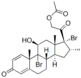 9,17-dibromo-11beta,21-dihydroxy-16alpha-methylpregna-1,4-diene-3,20-dione 21-acetate