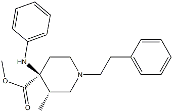 methyl cis-(+)-3-methyl-1-phenethyl-4-(phenylamino)piperidine-4-carboxylate