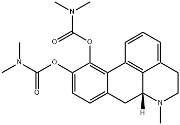 Bis(dimethylcarbamic acid)5,6,6a,7-tetrahydro-6-methyl-4H-dibenzo[de,g]quinoline-10,11-diyl ester
