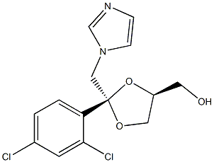 1,3-Dioxolane-4-methanol, 2-(2,4-dichlorophenyl)-2-(1H-imidazol-1-ylmethyl)-, trans-